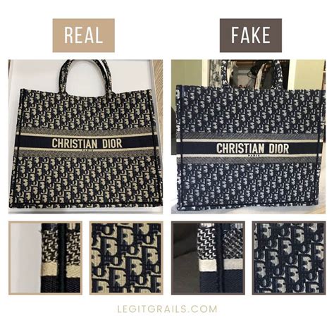 fake dior book tote vs real|dior book tote detector.